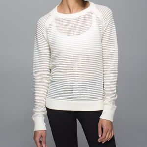 Like-new lululemon Devi Crew *pointelle size 8